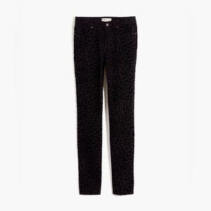 Madewell 9” Mid-Rise Skinny Jeans: Flocked Leopard Edition |Size 27|